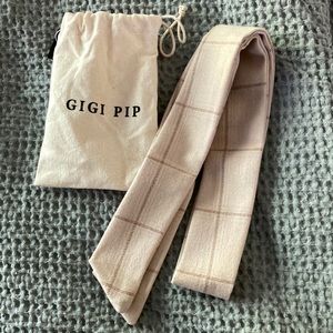 GIGI PIP Windowpane Plaid Fabric Hat Band